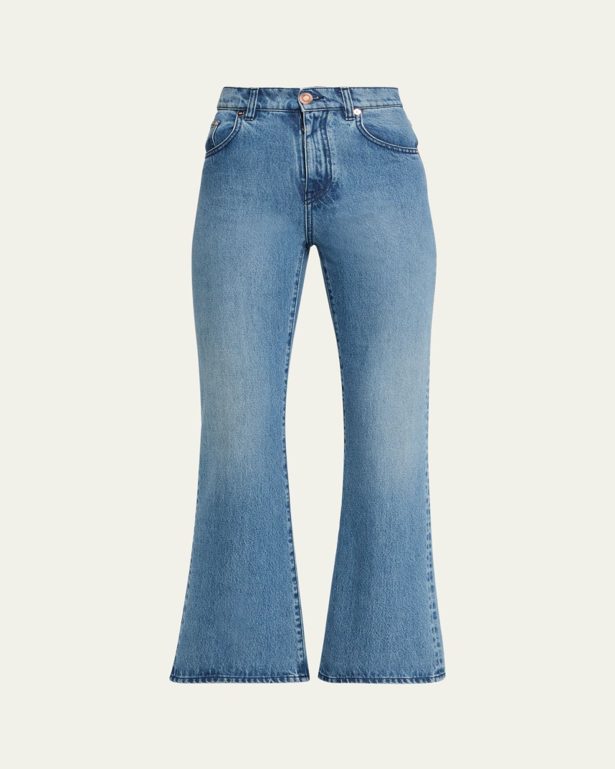 Gabriela Hearst Ezra Cropped Bootcut Denim Jeans