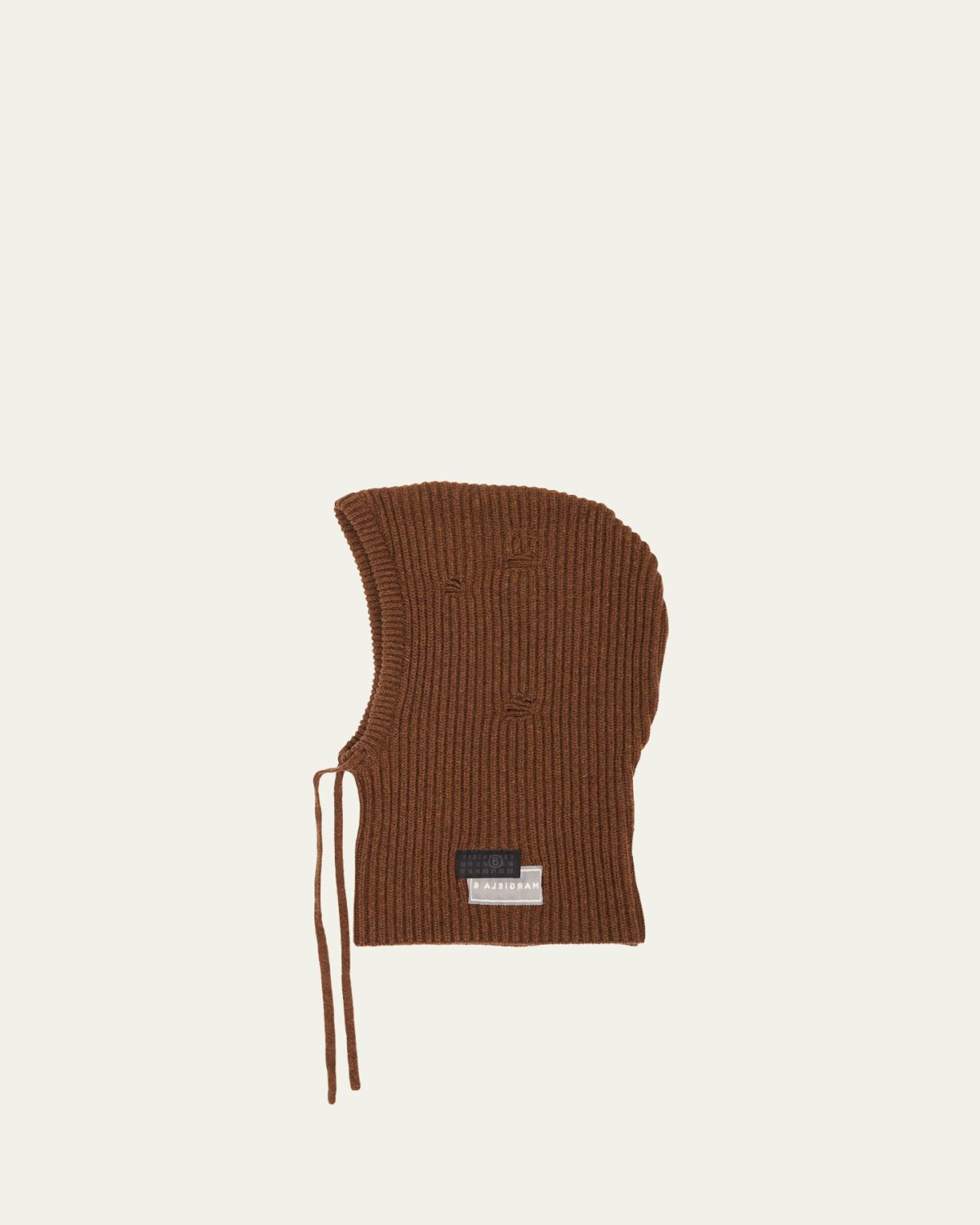 MM6 Maison Margiela Drawstring Wool-Blend Knit Hood
