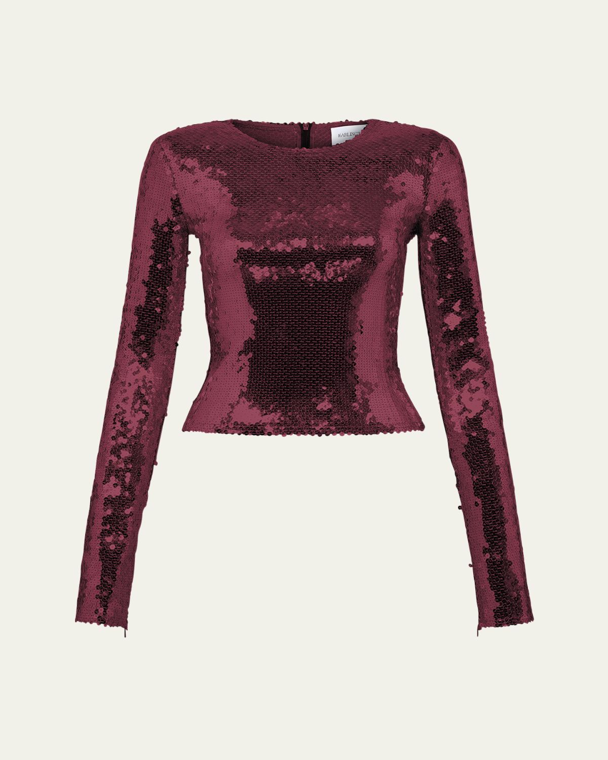16ARLINGTON Loida Sequined Long-Sleeve Top