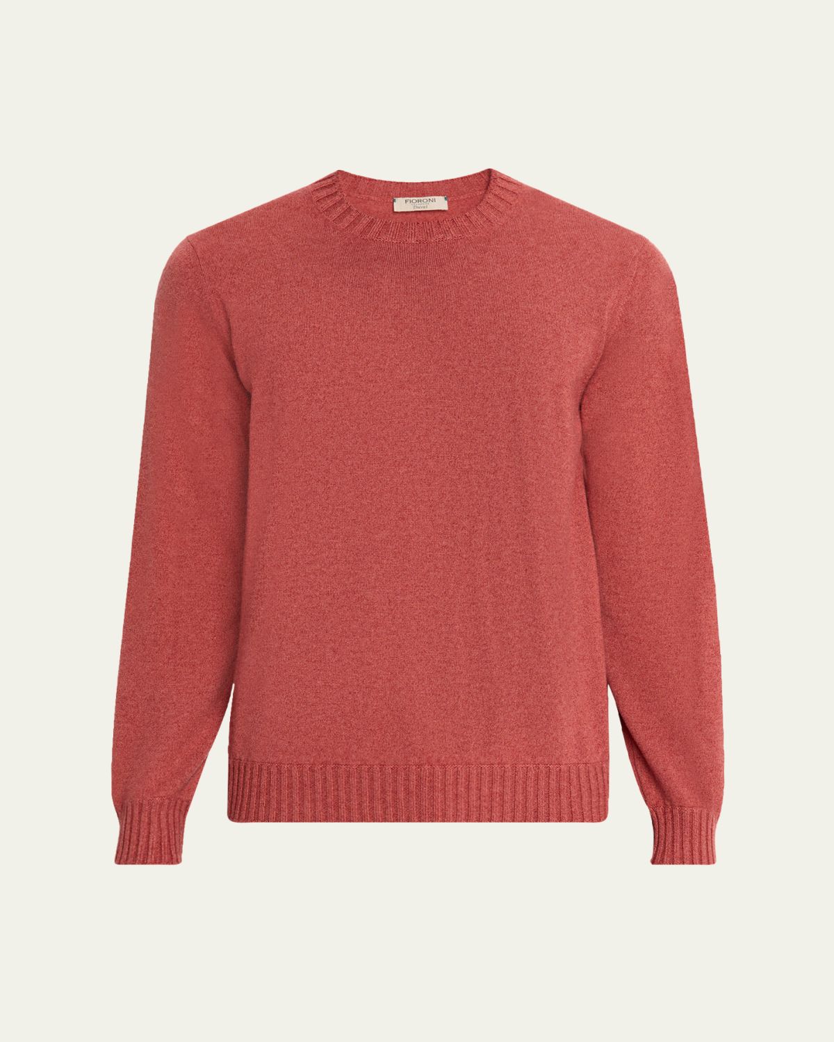 Fioroni Men's Duvet Cashmere Crewneck Sweater