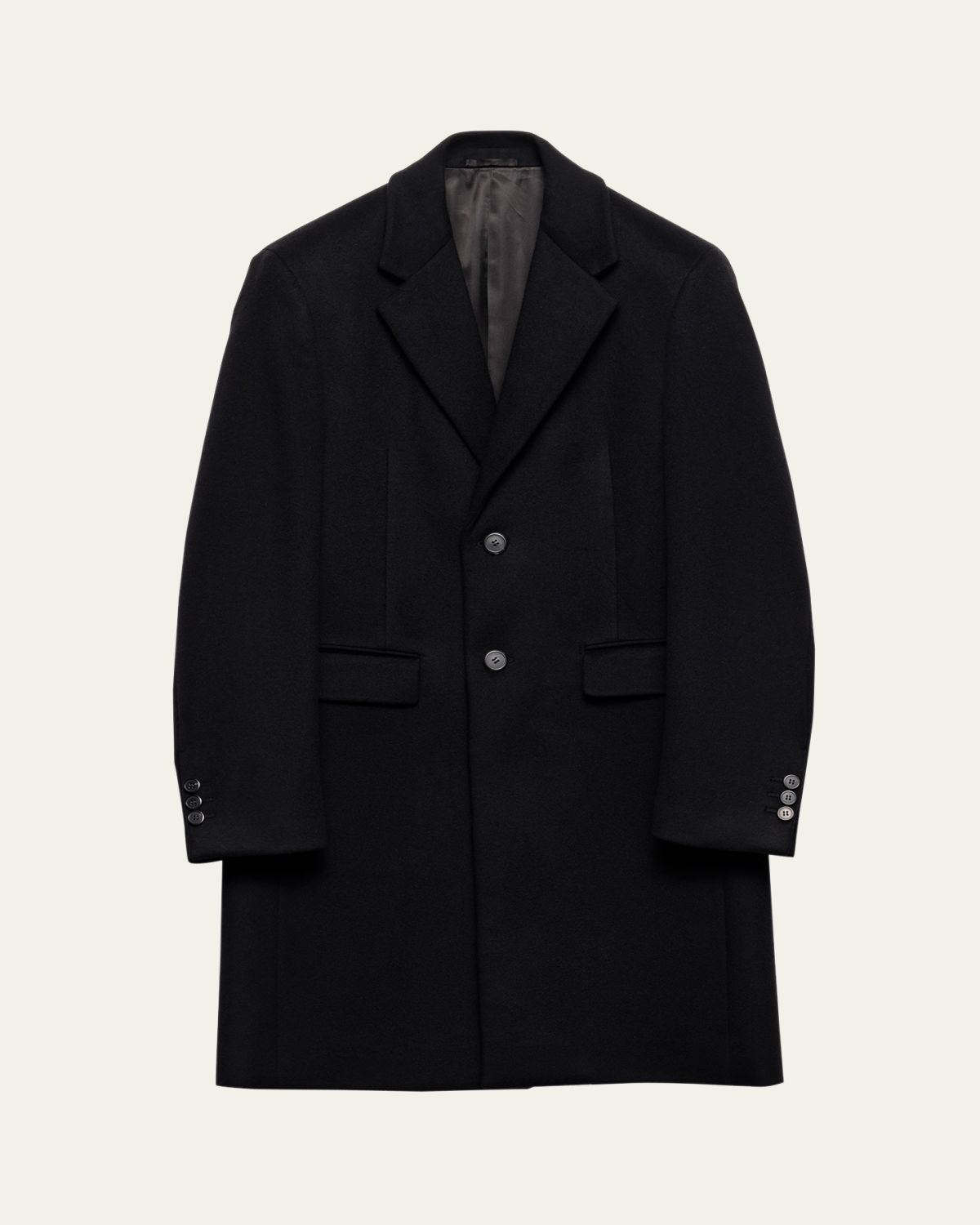 Prada Men's Panno Wool and Cashmere Overcoat