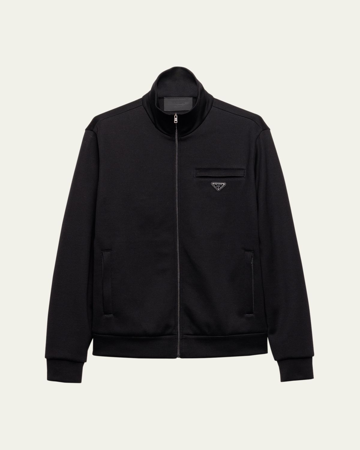 Prada Men's Technical Cotton Full-Zip Jacket