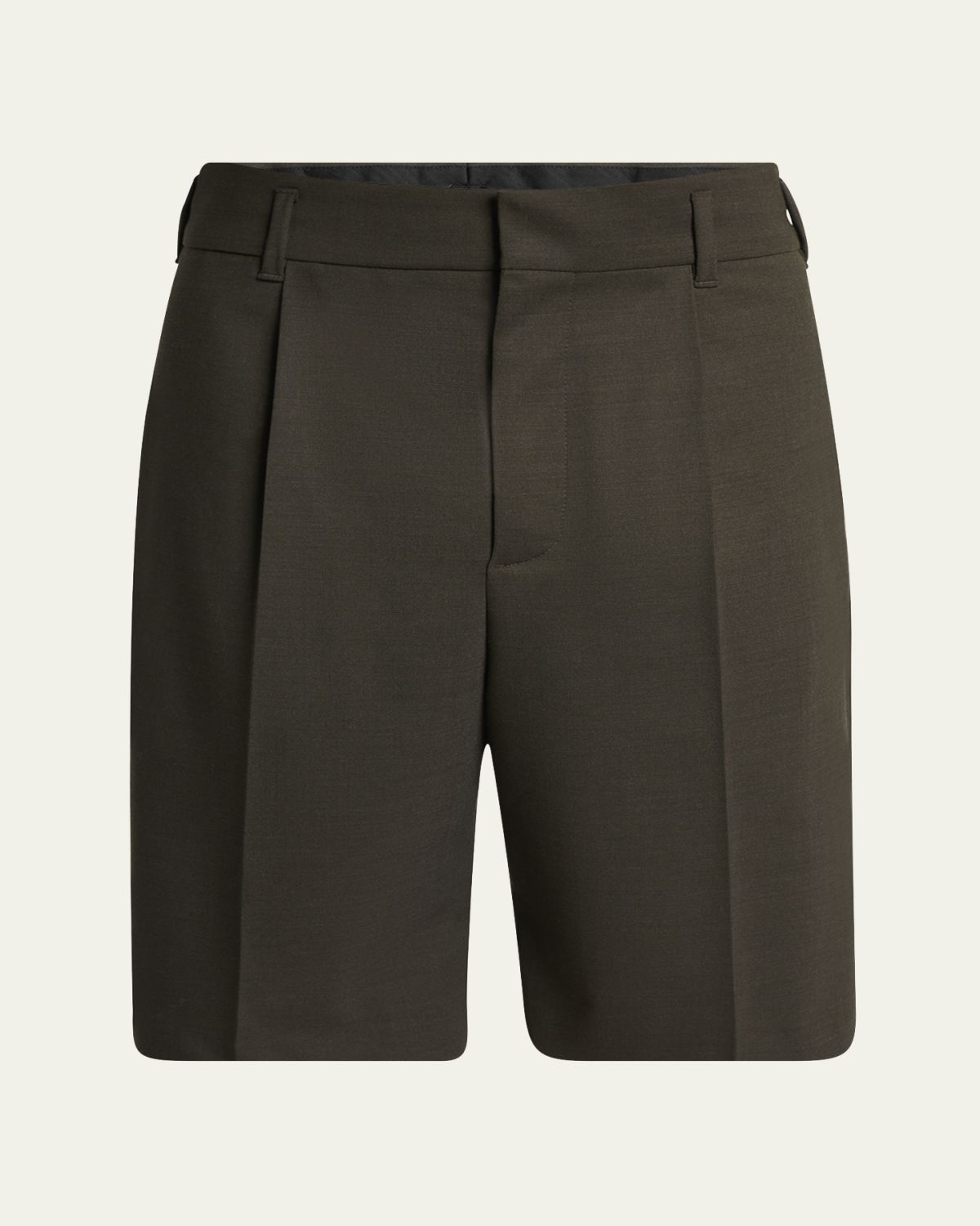 Jacquemus Men's Relaxed Single-Pleated Shorts