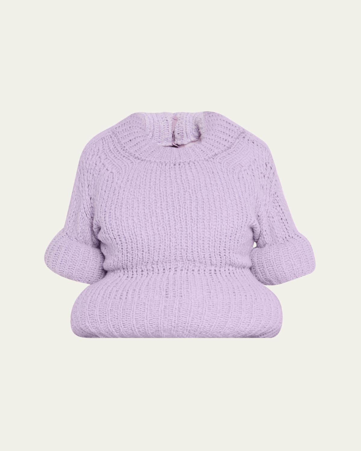 Marc Jacobs Runway Padded Peplum Short-Sleeve Sweater