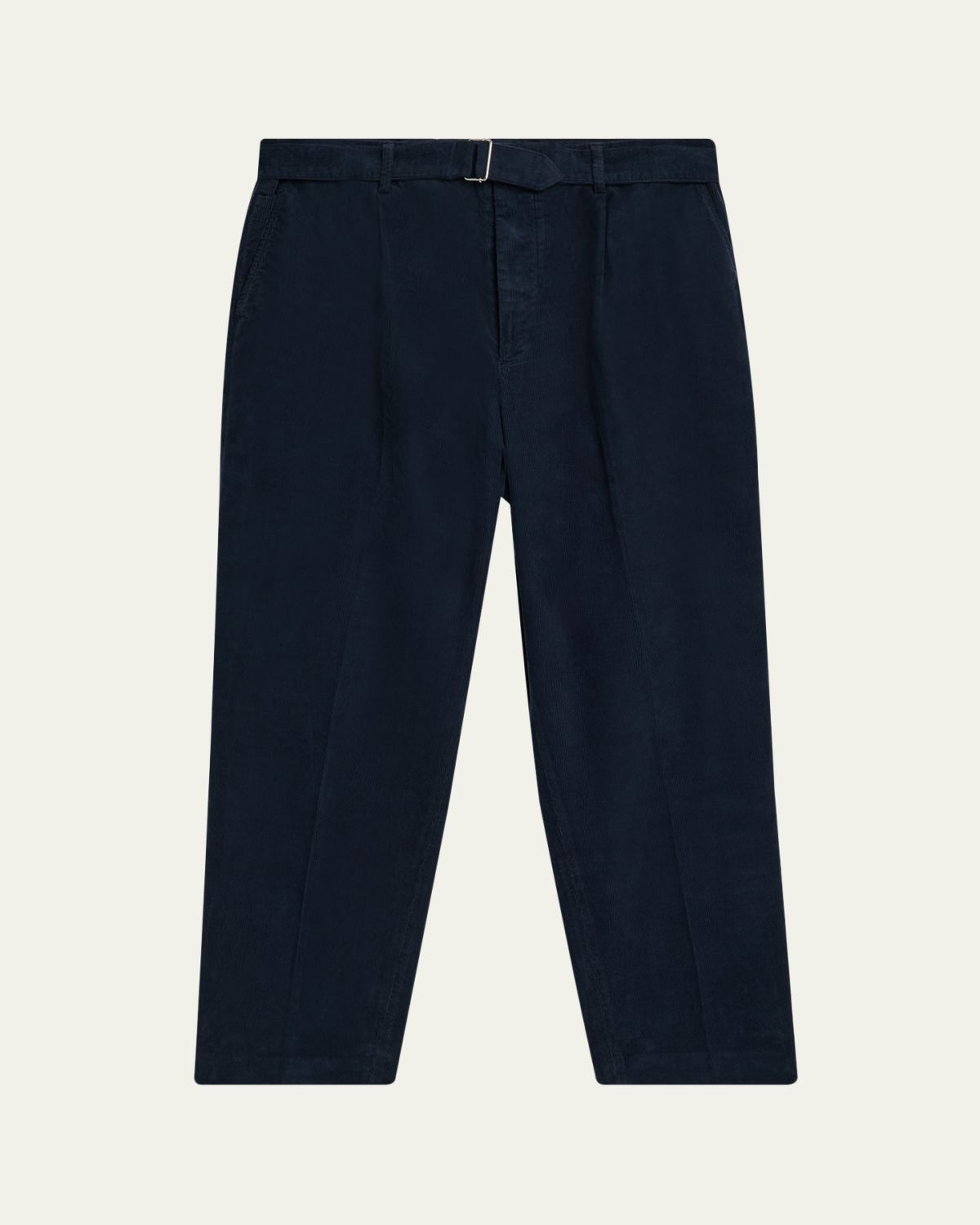 Officine Generale Men's Corduroy Self-Belt Pleated Pants