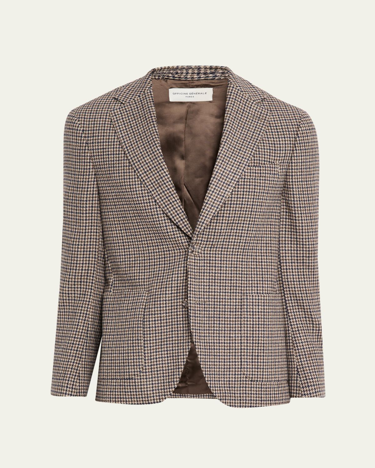 OFFICINE GÉNÉRALE Men's Arthur Houndstooth Single-Breasted Sport Coat