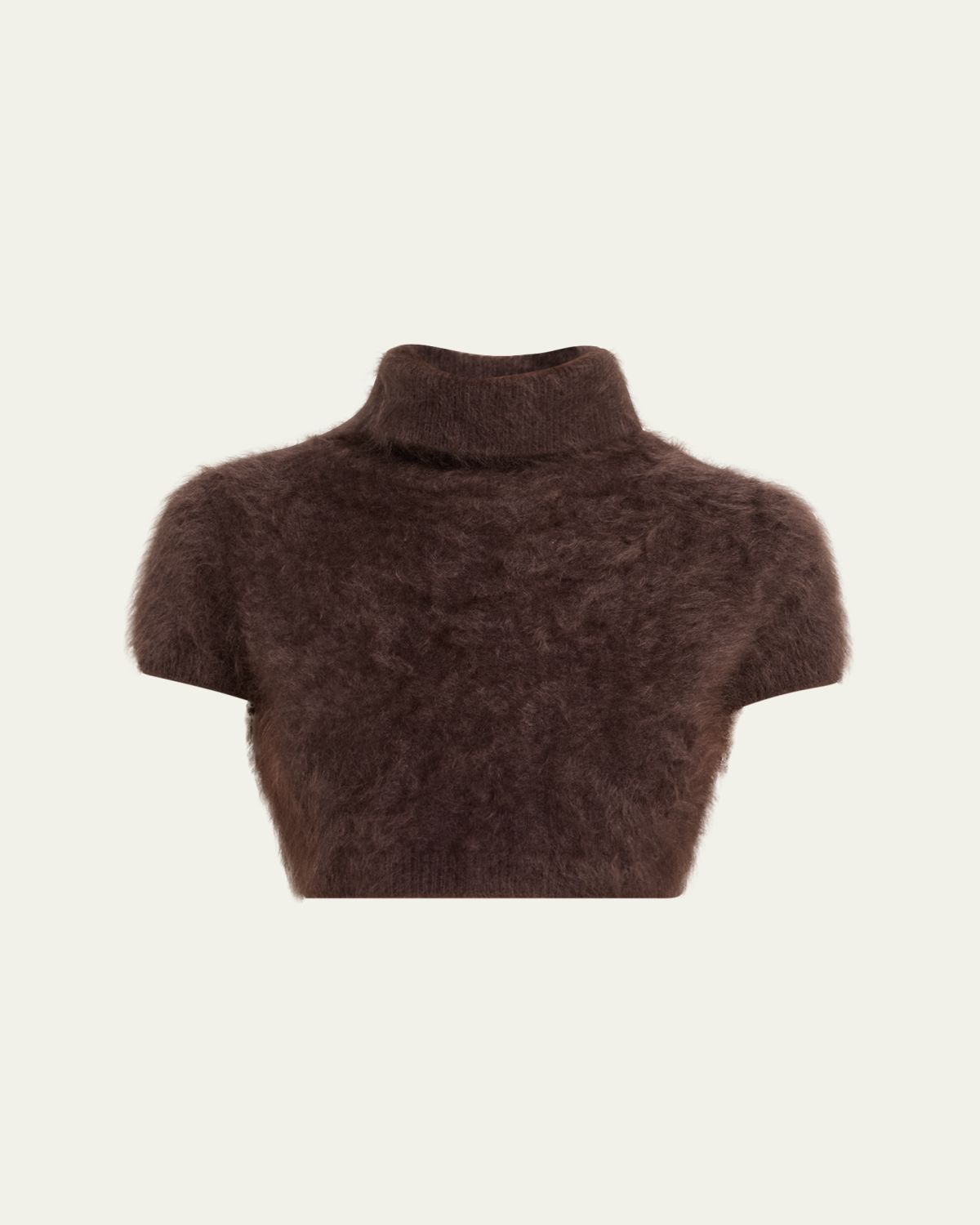 FRAME The Teddy Turtleneck Cropped Sweater