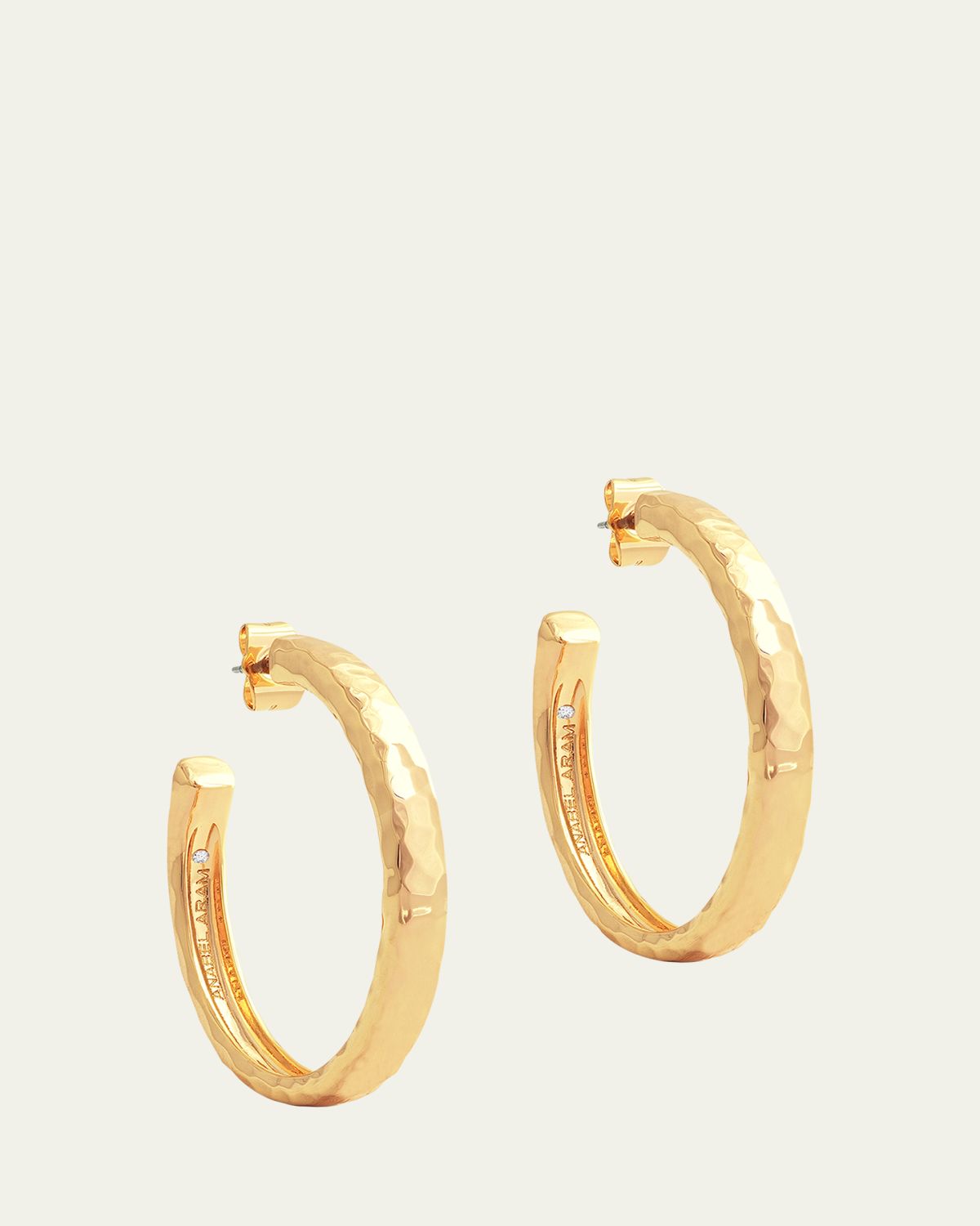 Anabel Aram Jewelry Farrier Medium Hoop Earrings | Thumbnail 4