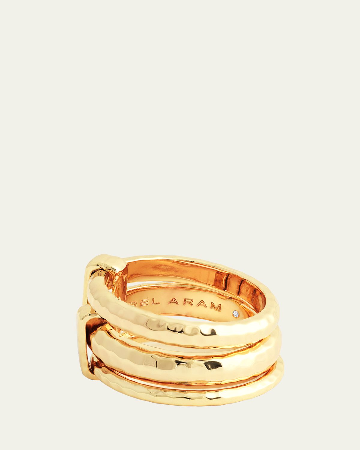 Anabel Aram Jewelry Farrier Triple Connected Ring