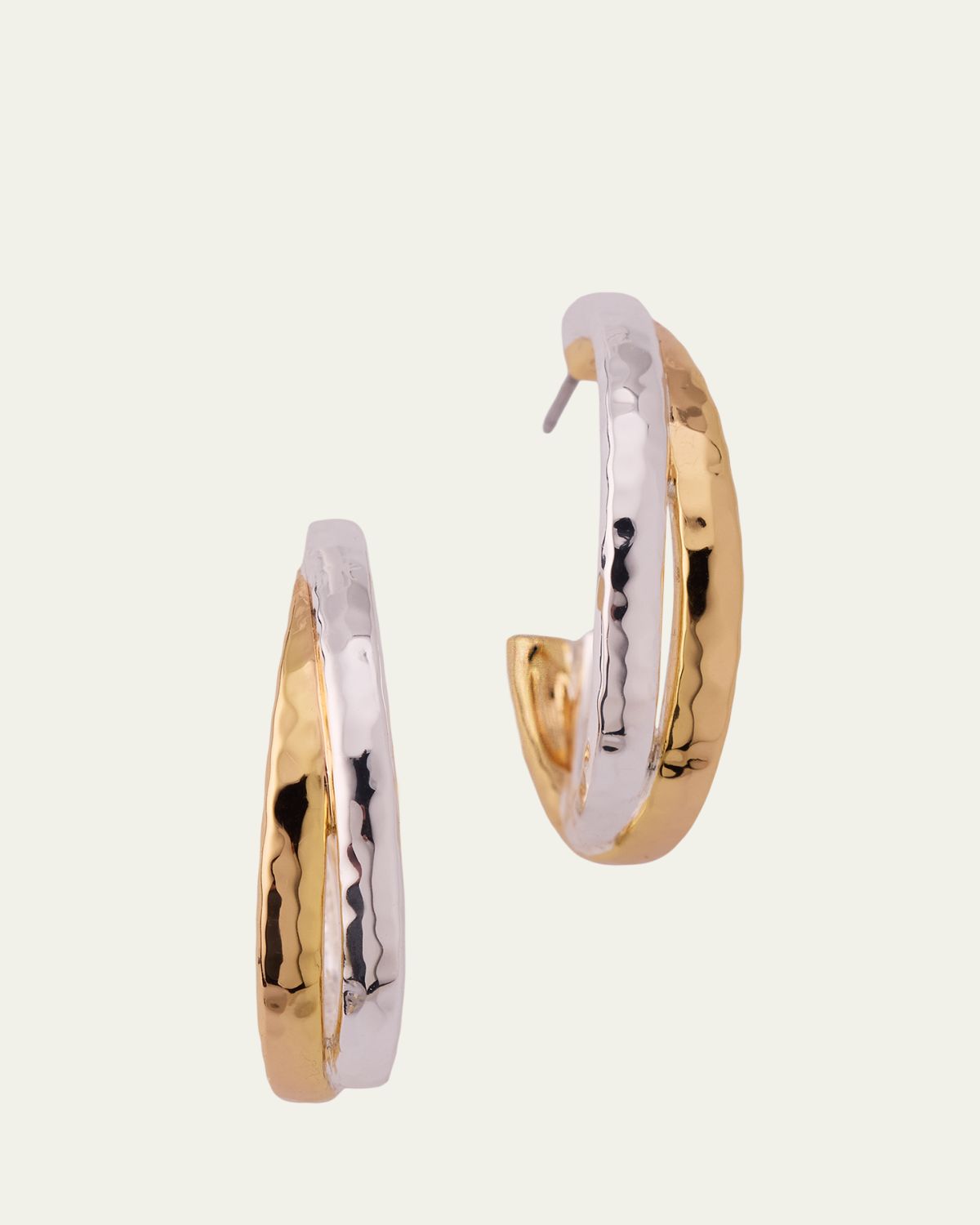 Anabel Aram Jewelry Farrier Mixed Metal Hoop Earrings | Thumbnail 5