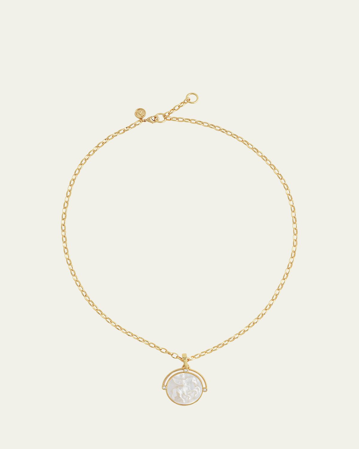 Anabel Aram Jewelry Pegasus Mother-of-Pearl Coin Pendant Necklace | Thumbnail 6 Anabel Aram Jewelry Pegasus Mother-of-Pearl Coin Pendant Necklace | Thumbnail 6
