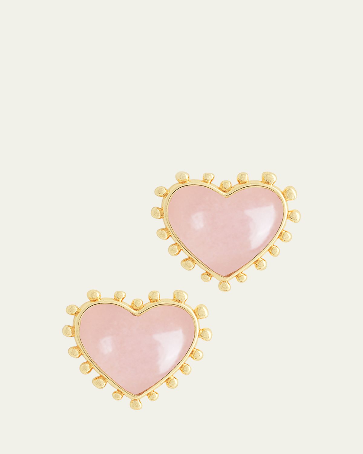 Anabel Aram Jewelry Heart Stone Stud Earrings | Thumbnail 5 Anabel Aram Jewelry Heart Stone Stud Earrings | Thumbnail 5