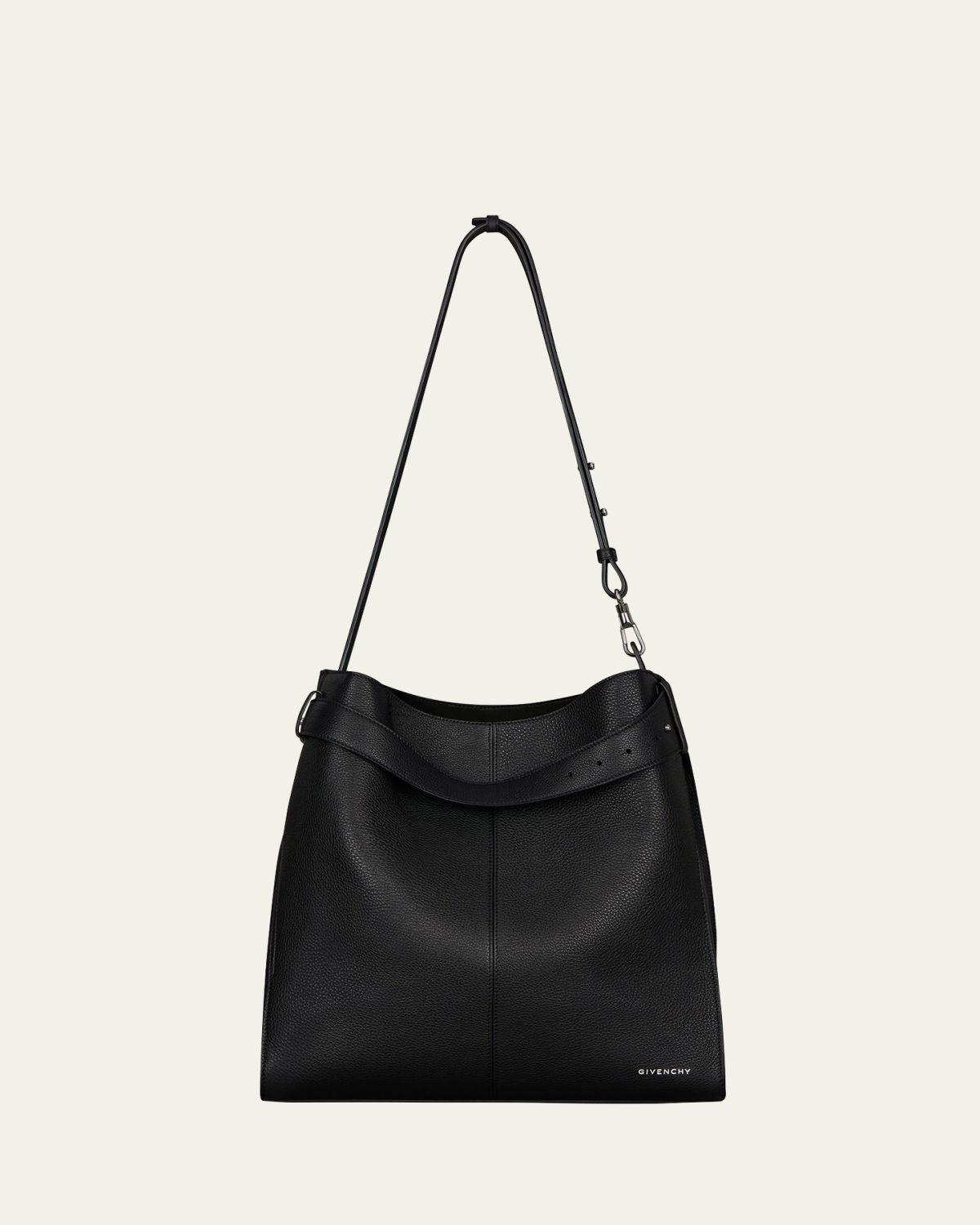 Givenchy Men's Medium Belted Grained Leather Shoulder Bag