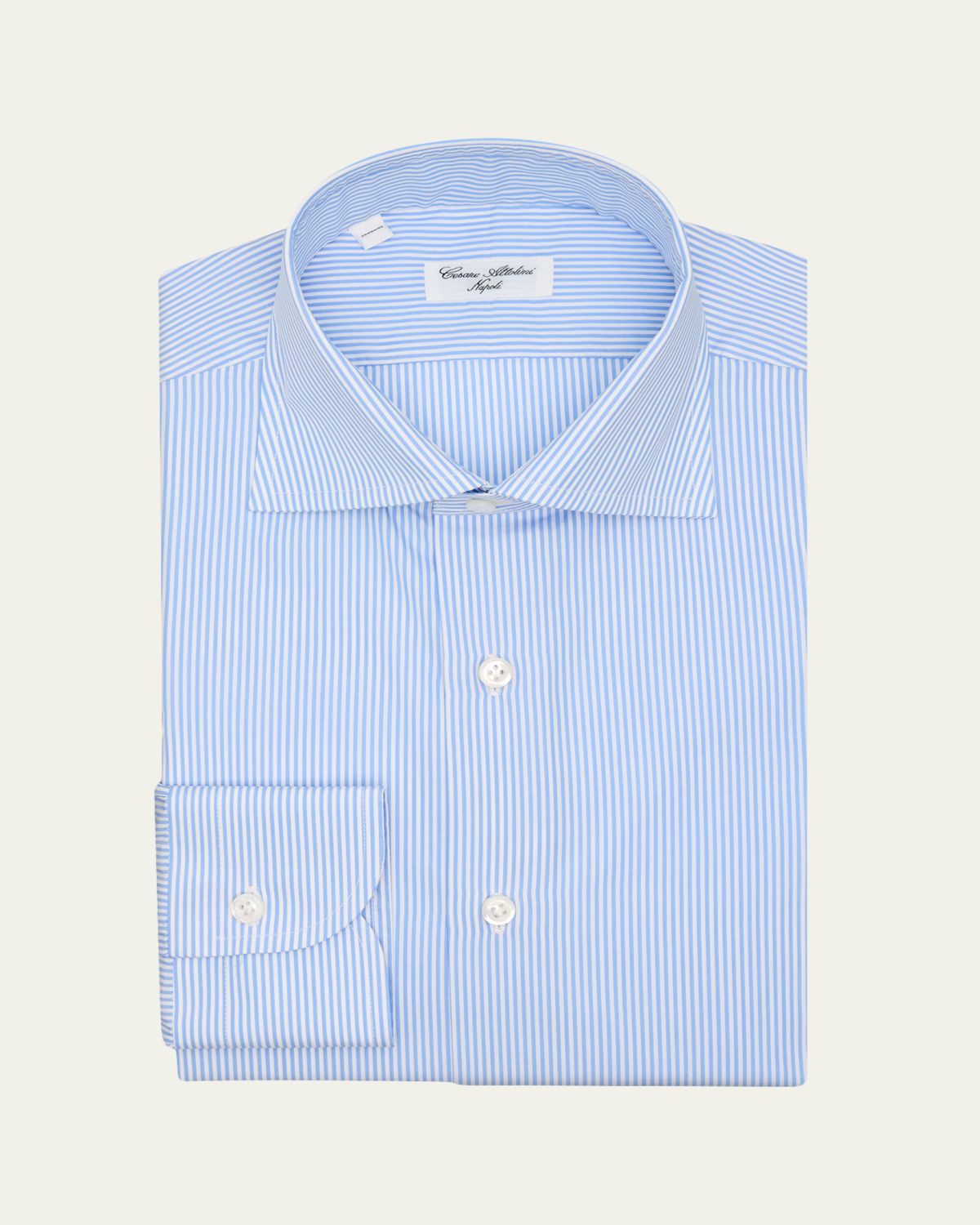 Cesare Attolini Men's Cotton Micro-Pinstripe Dress Shirt
