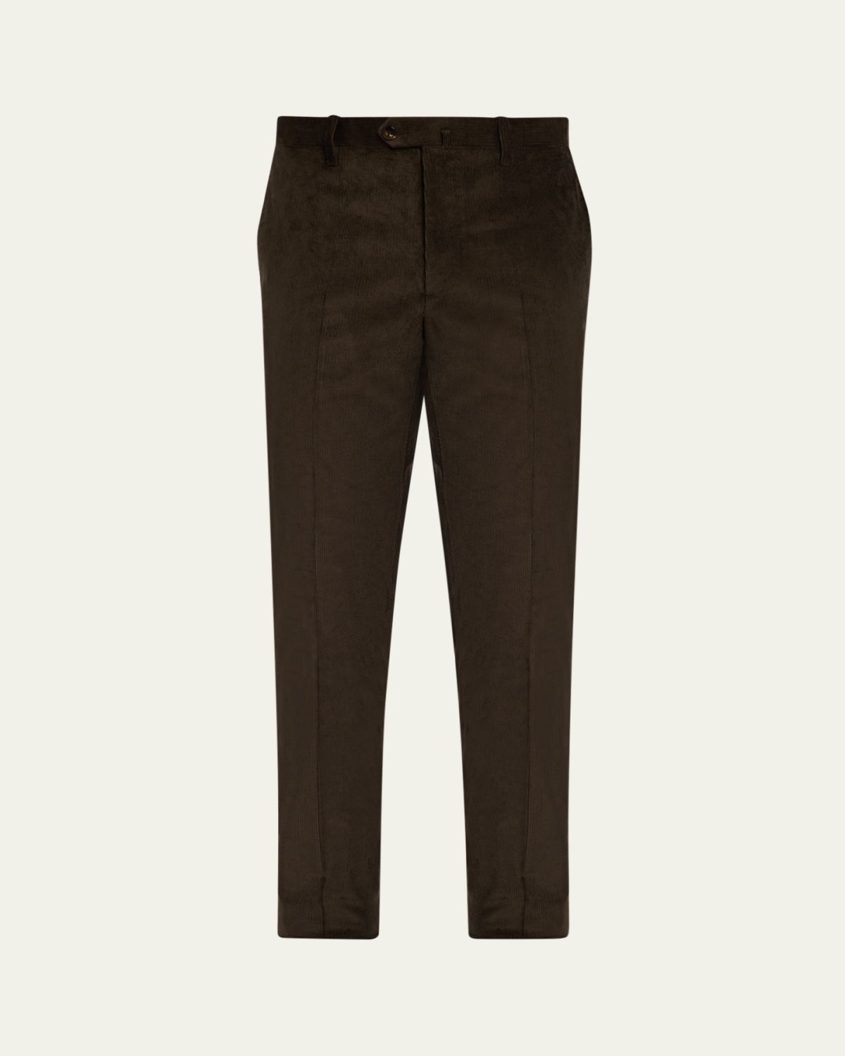 Cesare Attolini Men's Slim Corduroy Flat-Front Pants