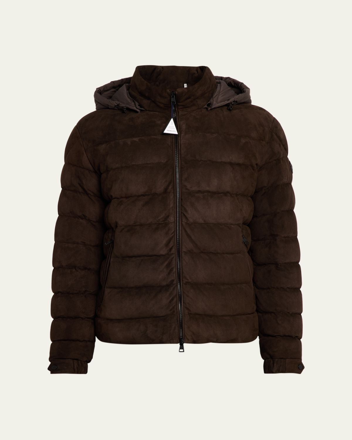 Moncler Men's Edit Suede Down Puffer Jacket