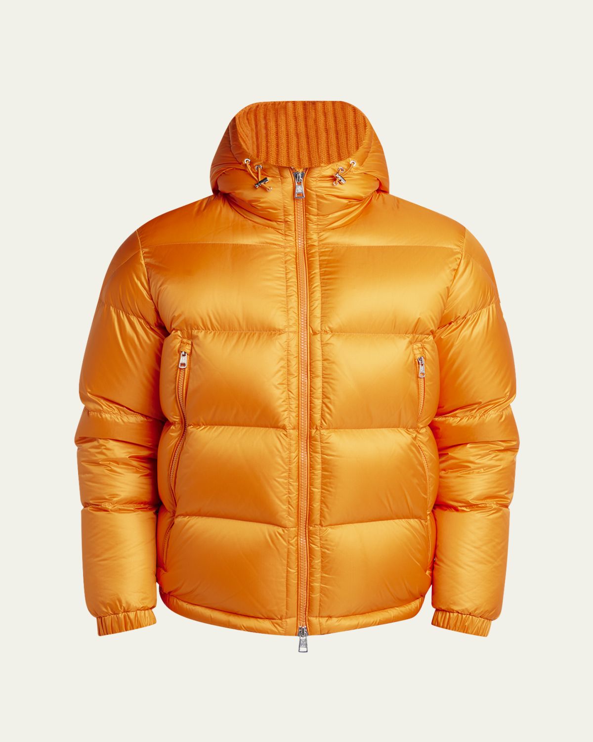 Moncler Men's Quilted Ripstop Down Hooded Jacket