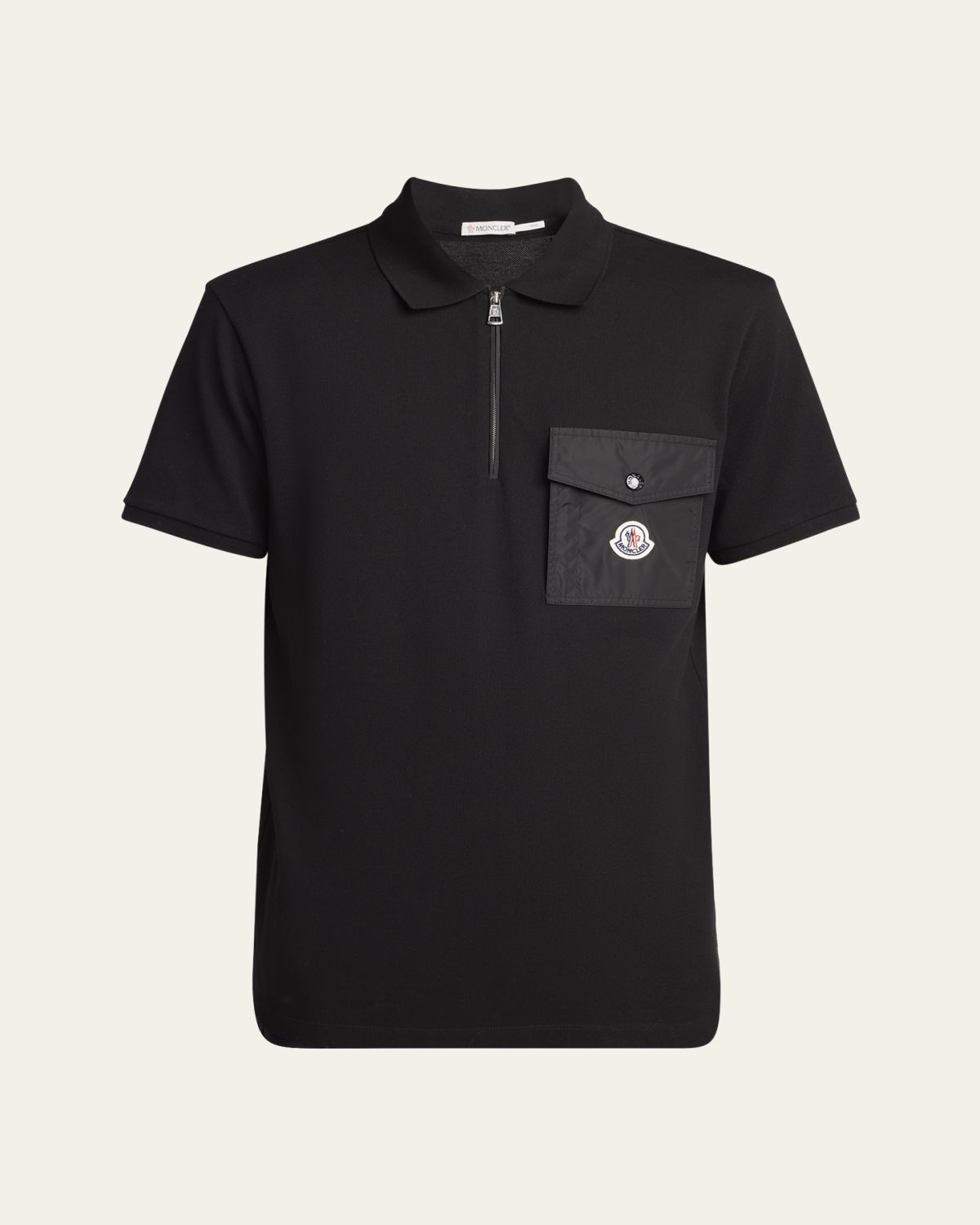 Moncler Men's Logo-Pocket Cotton Polo Shirt