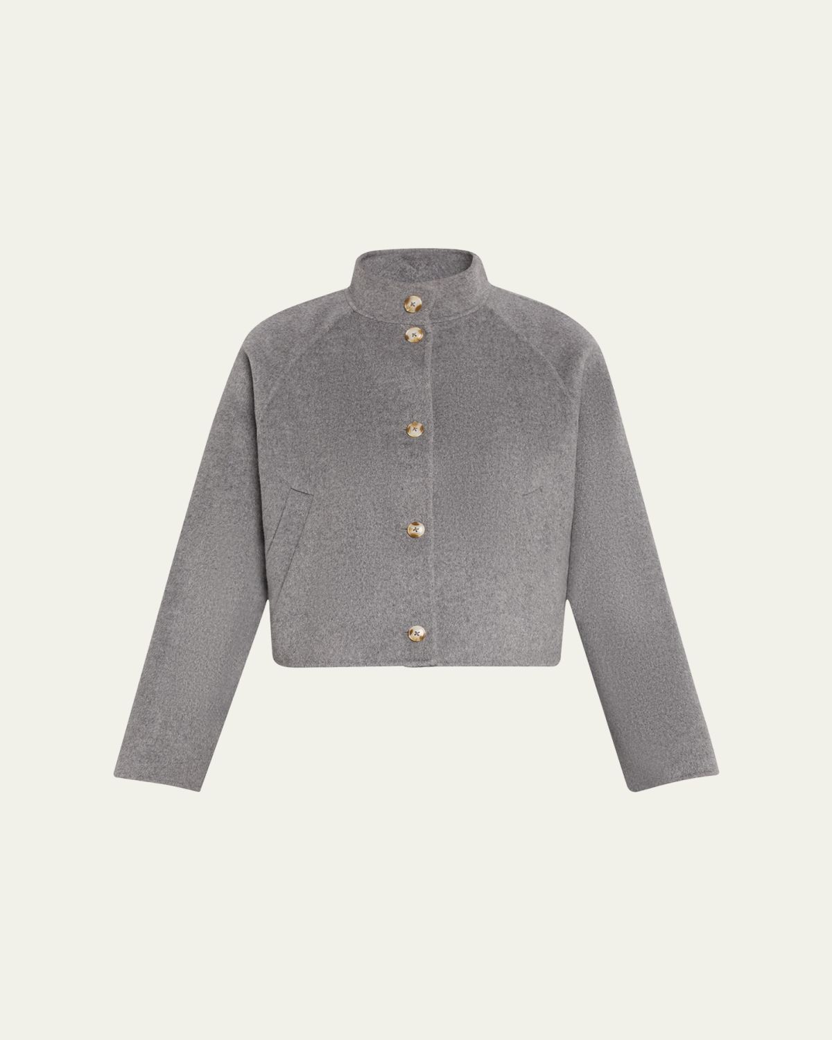 Loulou De Saison Nyma Wool-Cashmere Crop Jacket