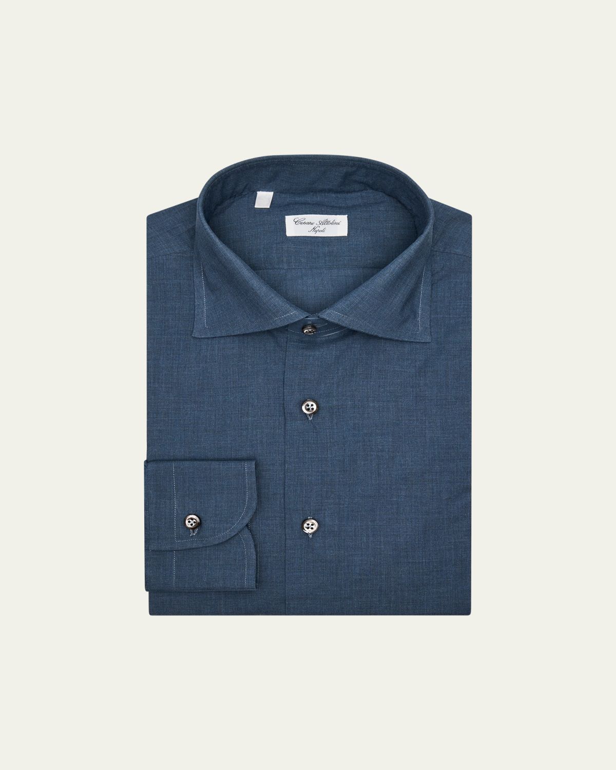 Cesare Attolini Men 's Cotton Melange Spread-Collar Sport Shirt