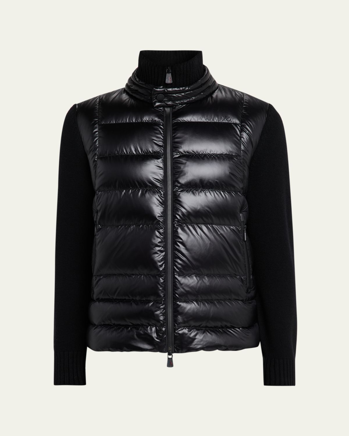 Moncler Grenoble Men's Grenoble Padded Wool Zip-Up Cardigan