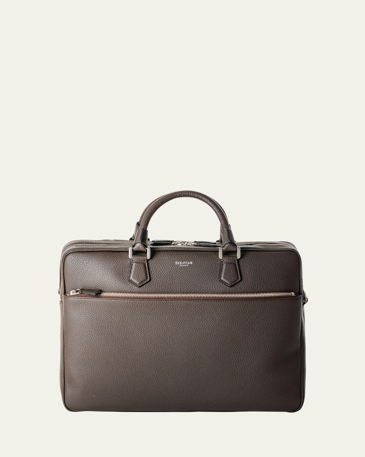 Serapian Men's Cachemire Leather Briefcase