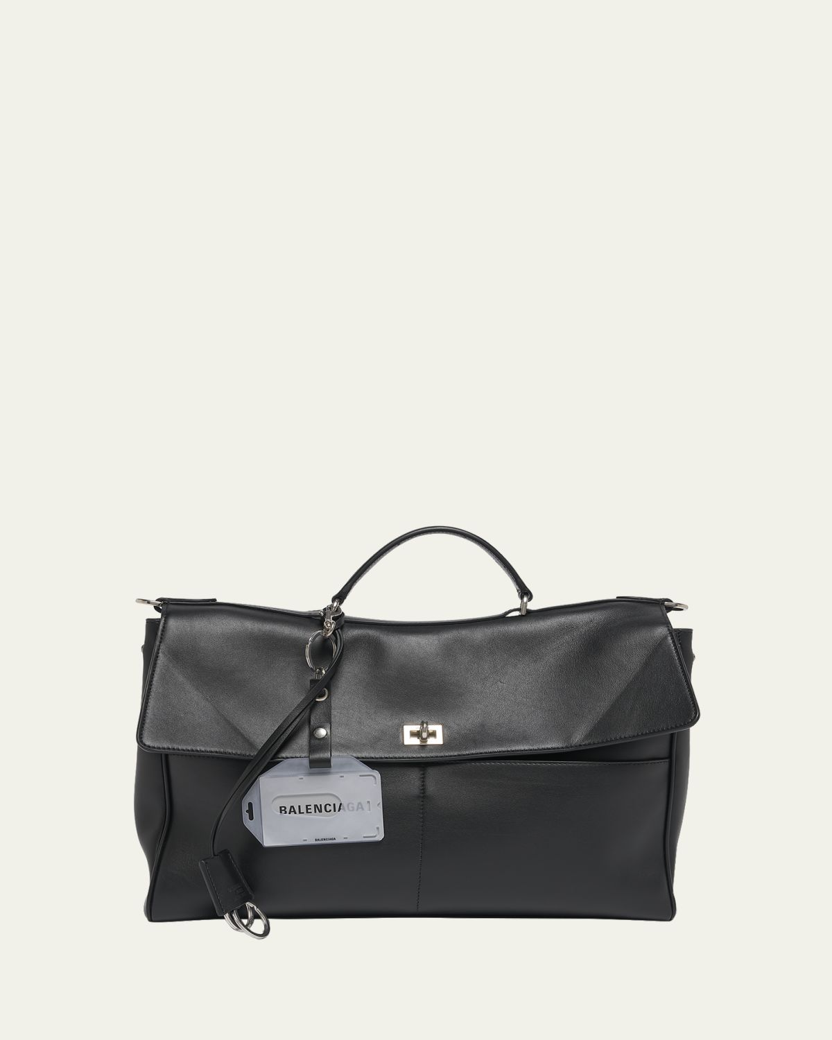 Balenciaga Men's Rodeo Calfskin Portfolio Bag
