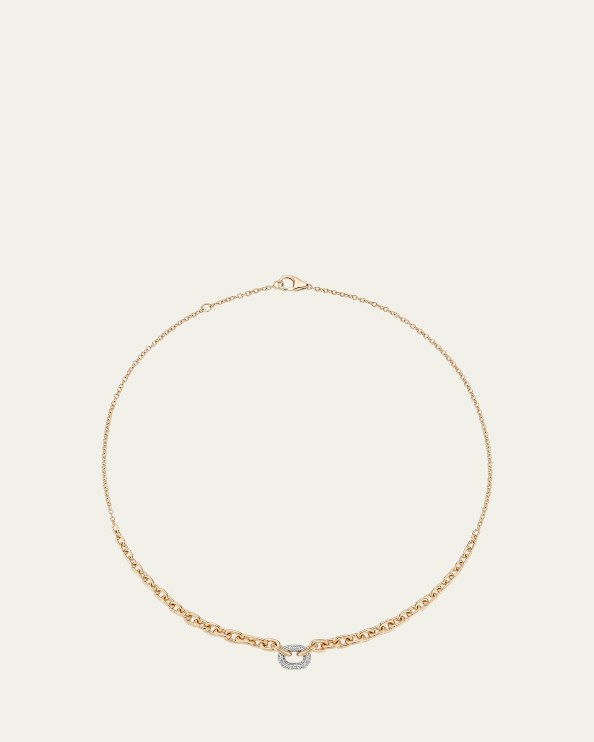 Walters Faith Morrell Graduated Link Necklace with Single Diamond Link