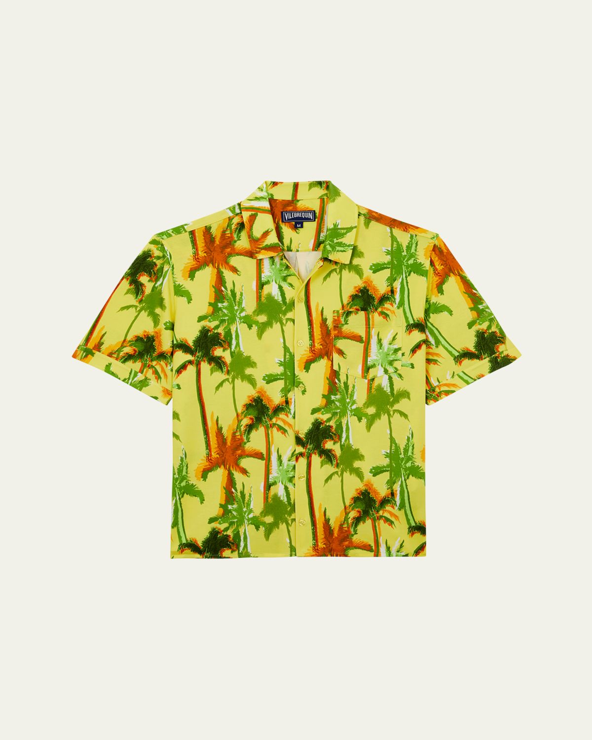 Vilebrequin Men's Cotton Palms Camp Shirt