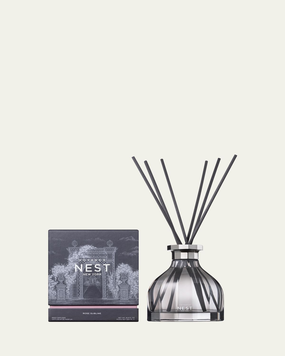 NEST New York VOYAGES Rose Sublime Diffuser, 16.9 oz.