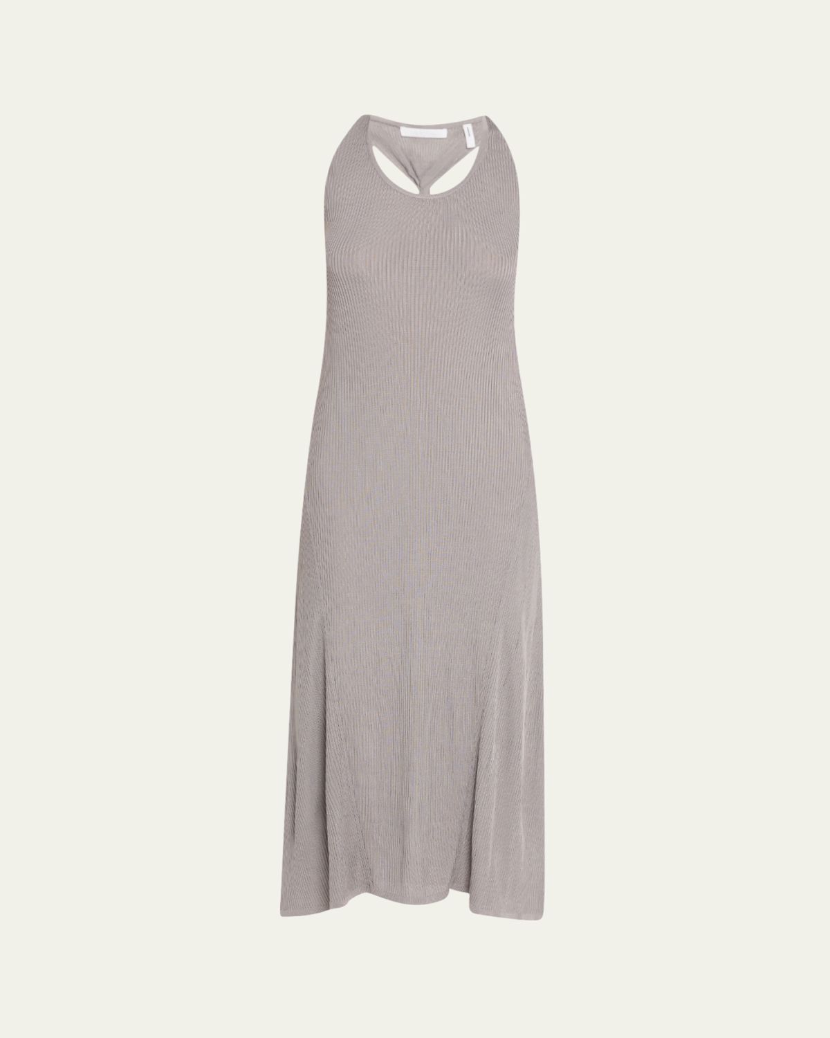 Helmut Lang Twist-Back Ribbed Tank Dress