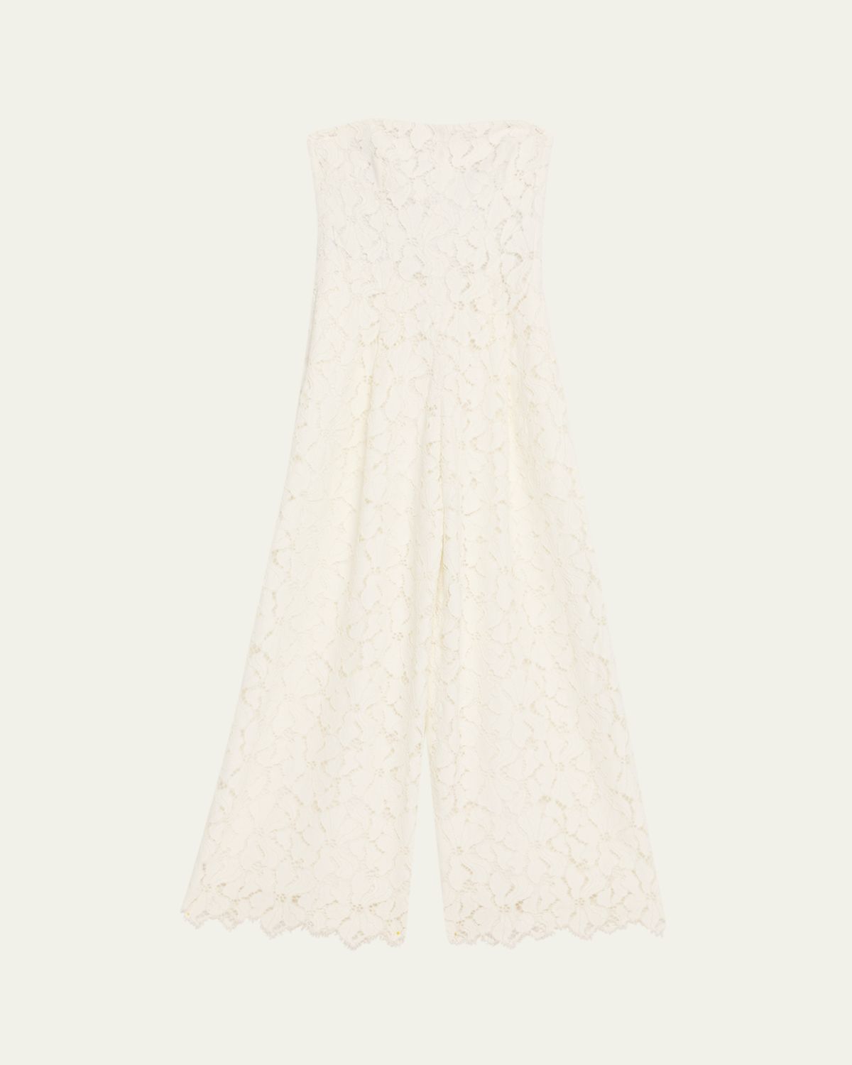 SIMKHAI Rebecca Strapless Lace Jumpsuit