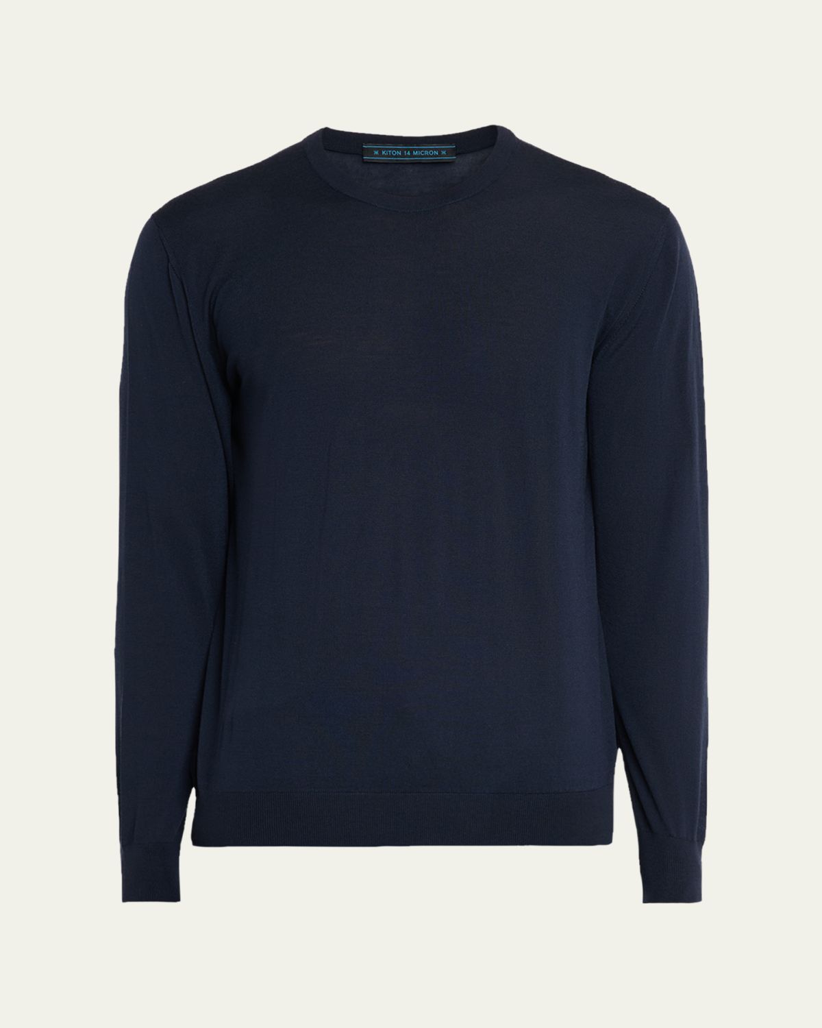 Kiton Men's 14 Micron Wool Crewneck Sweater | Thumbnail 6