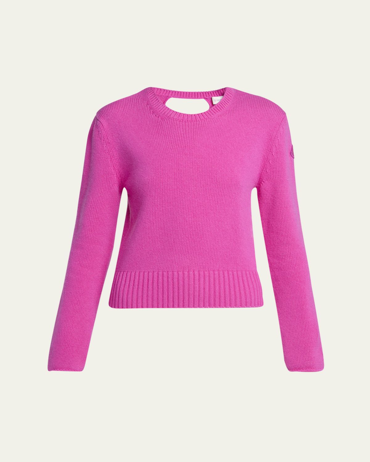 Moncler Wool-Cashmere Crewneck Sweater