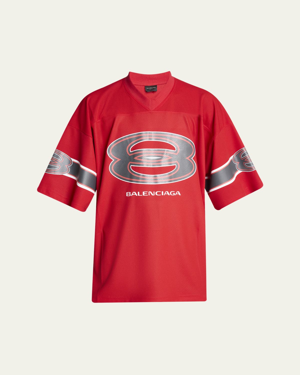 Balenciaga Men's Unity Sports Icon Mesh Jersey T-Shirt