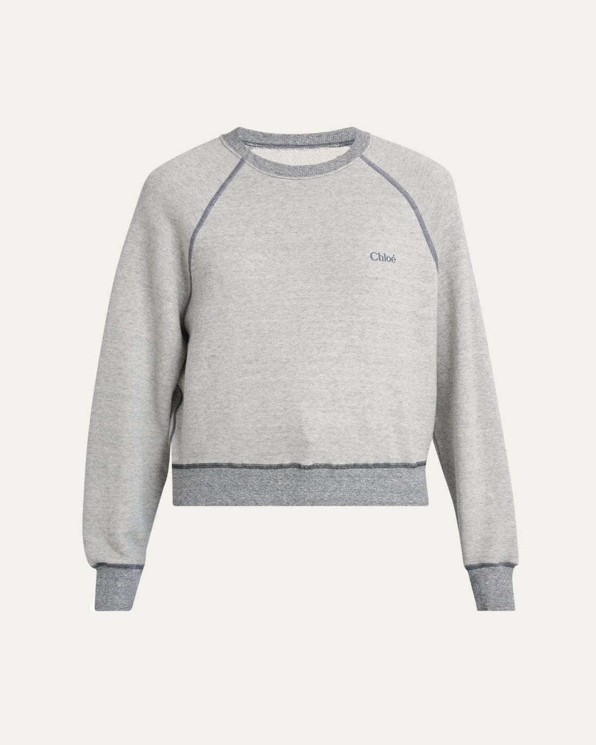 Chloé Chine Cotton Fleece Sweatshirt