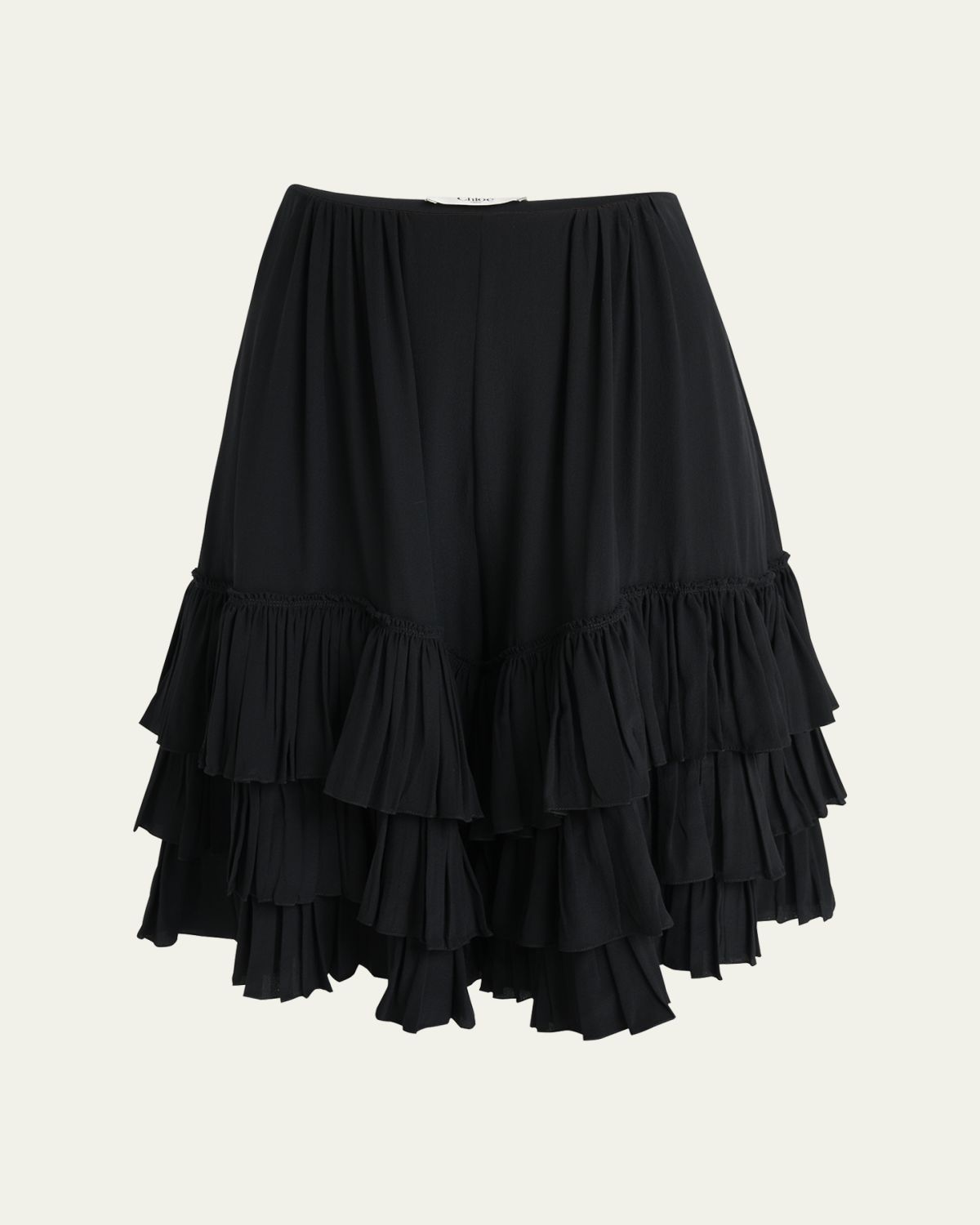 Chloe Ruffle Bermuda Shorts