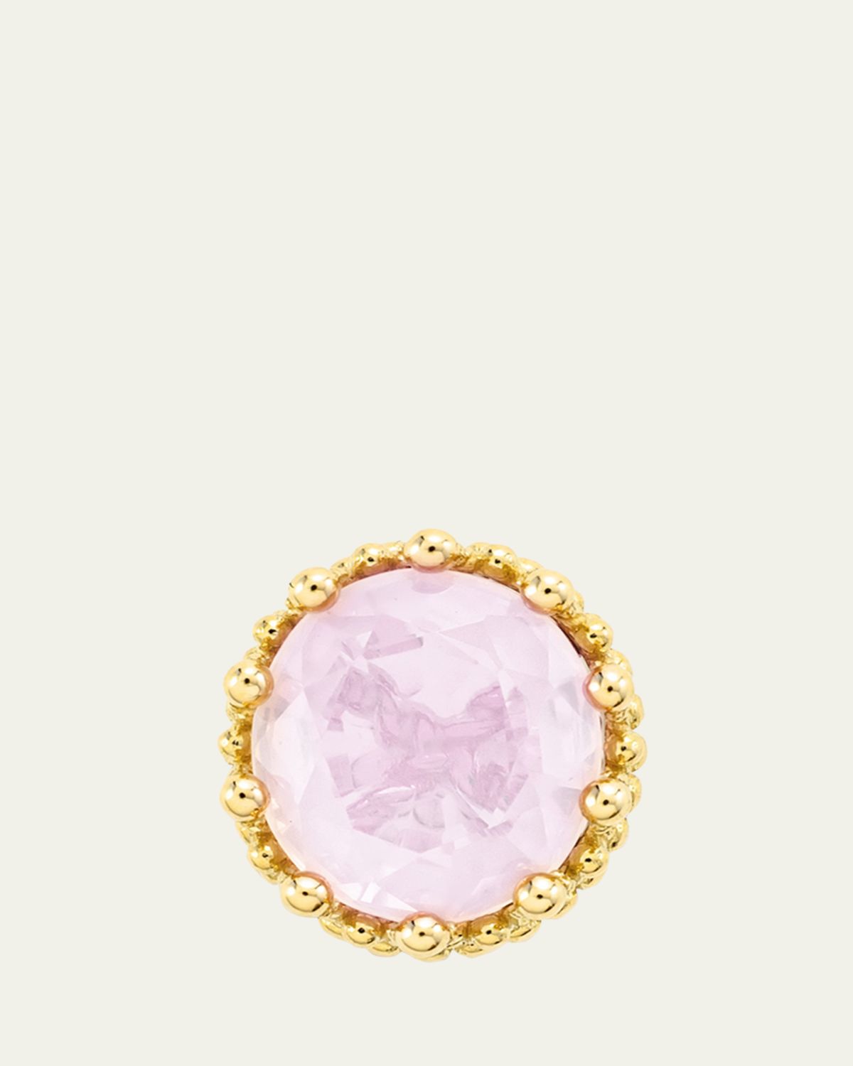 Mellerio 18K Yellow Gold Pierreries Rose Stud Earring, Single