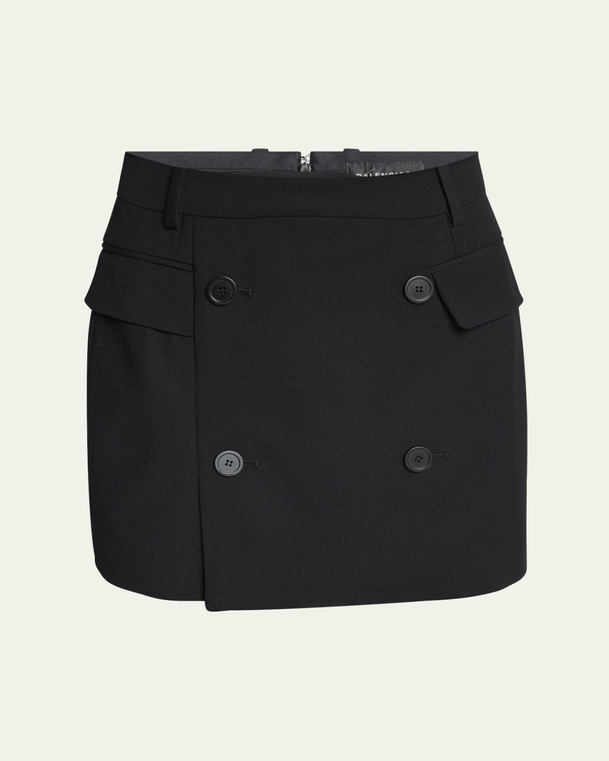 Balenciaga Double-Breasted Tailored Mini Skirt