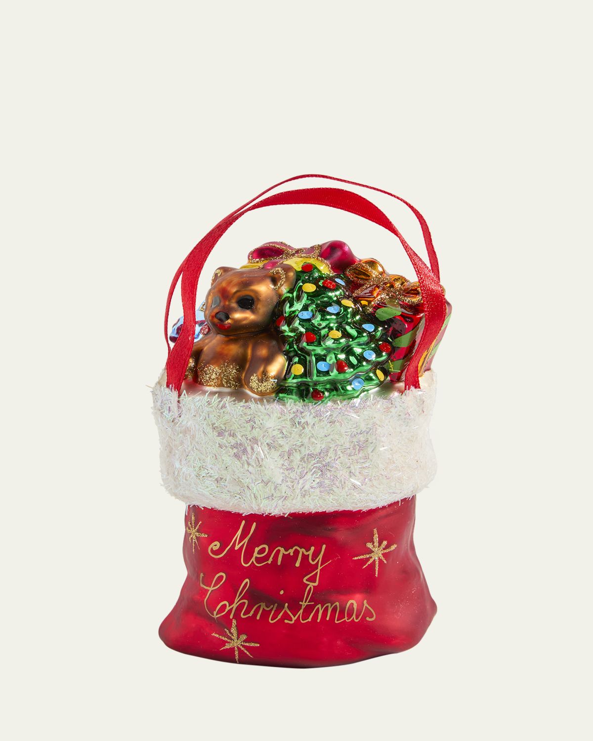 Bergdorf Goodman Santa Bag Ornament