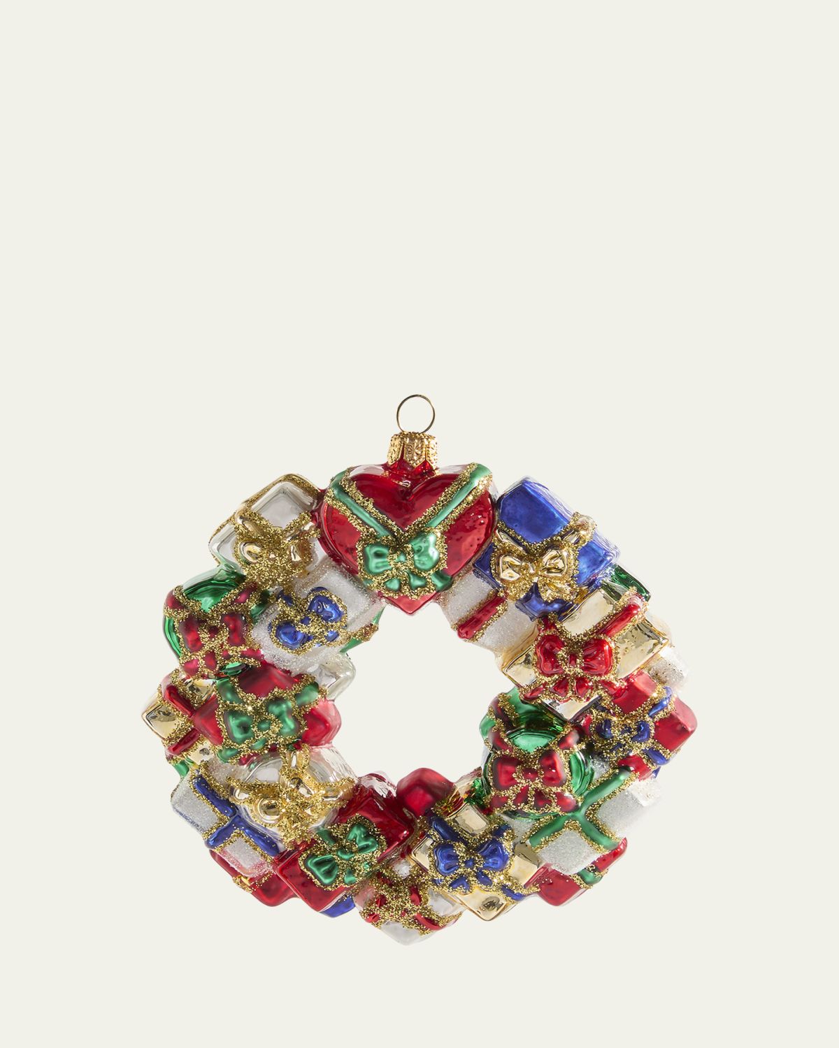 Bergdorf Goodman Gift Box Christmas Wreath Ornament