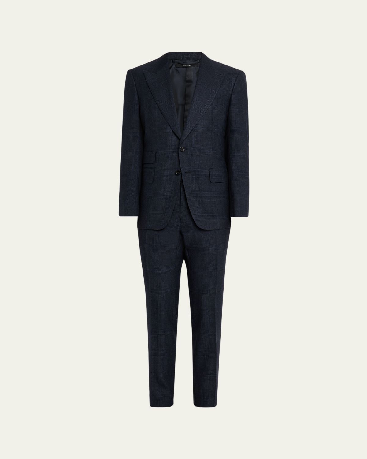 TOM FORD Men 's Check Single-Breasted Suit