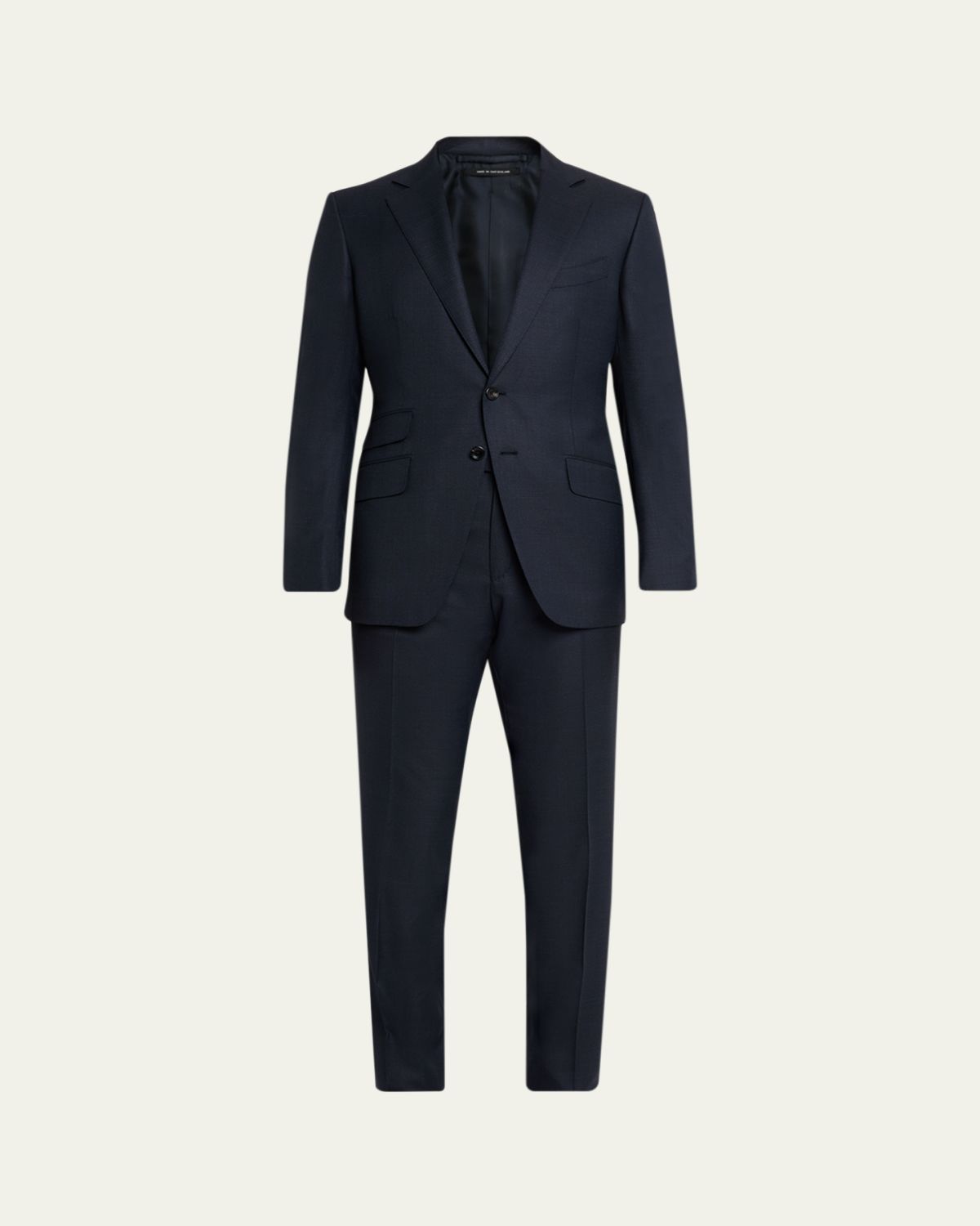 TOM FORD Men's Notch-Lapel Textured Wool Suit