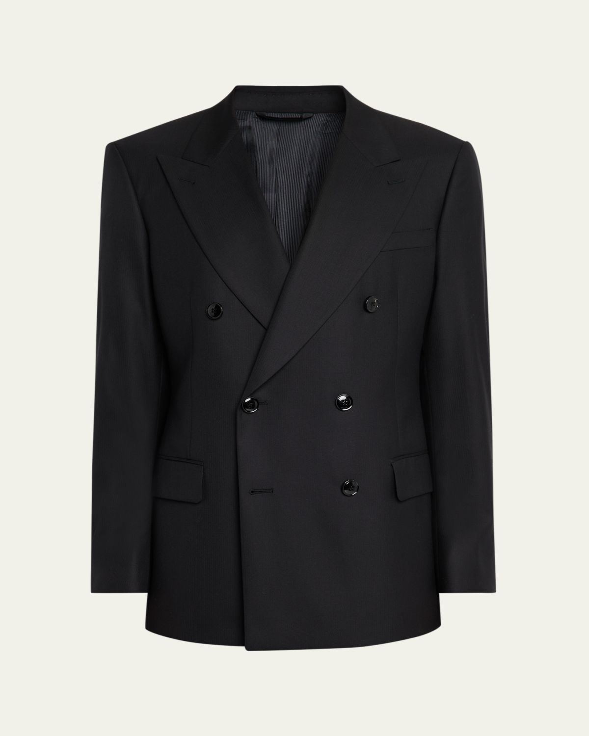 Giorgio Armani Men's Peak-Lapel Double-Breasted Blazer Jacket