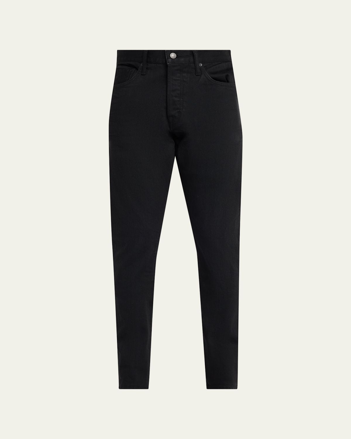 TOM FORD Men 's Slim-Fit Stretch Black Denim Five-Pocket Pants