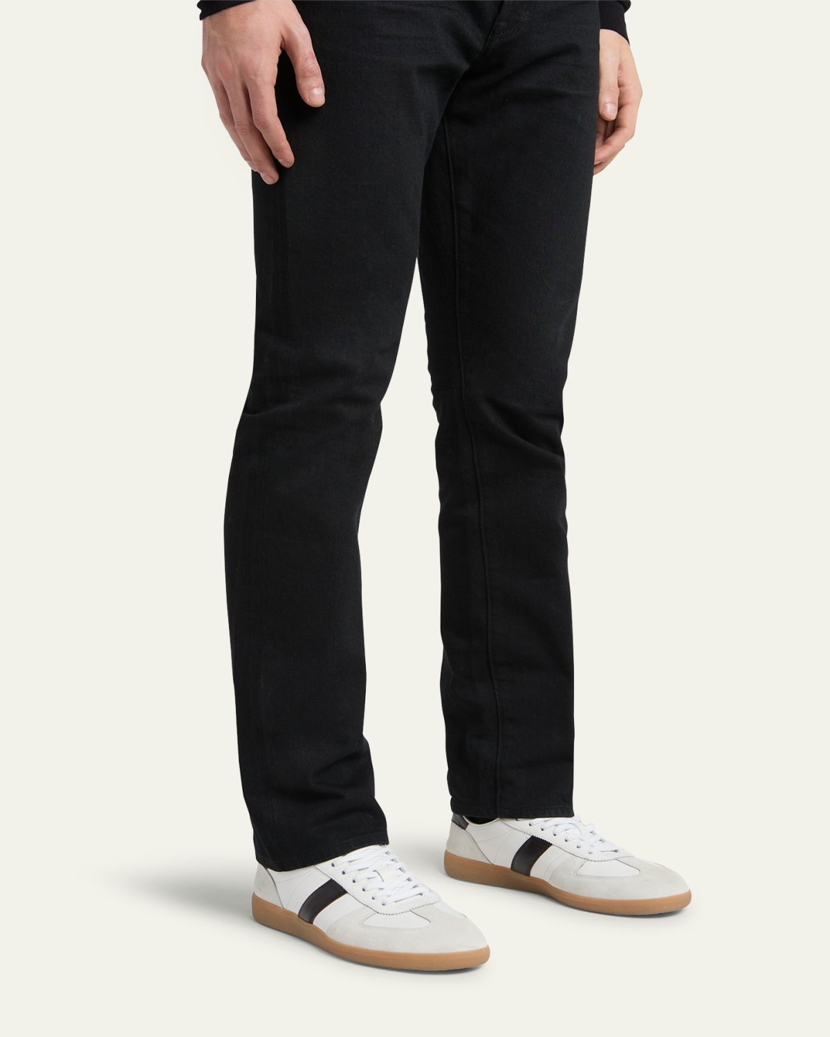 TOM FORD Men's Archer Suede and Leather Low-Top Sneakers | Thumbnail 2 TOM FORD Men's Archer Suede and Leather Low-Top Sneakers | Thumbnail 2
