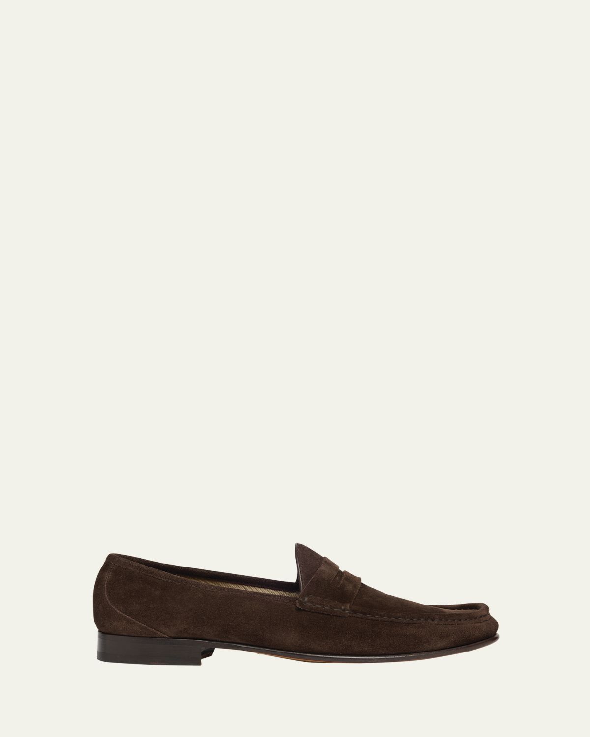 TOM FORD Men's York Suede Penny Loafers | Thumbnail 6