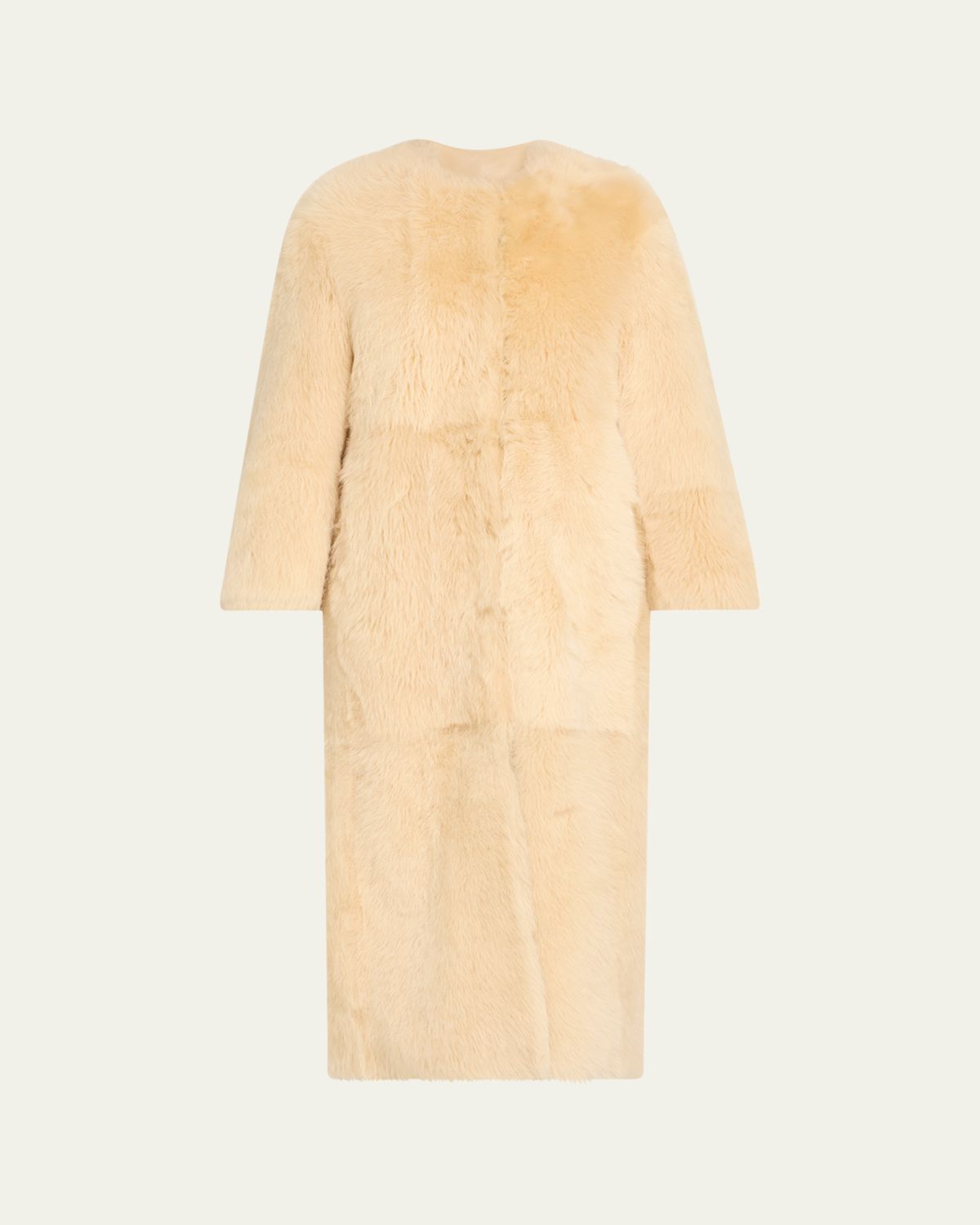 Loulou De Saison Siba Sheep Shearling Long Coat