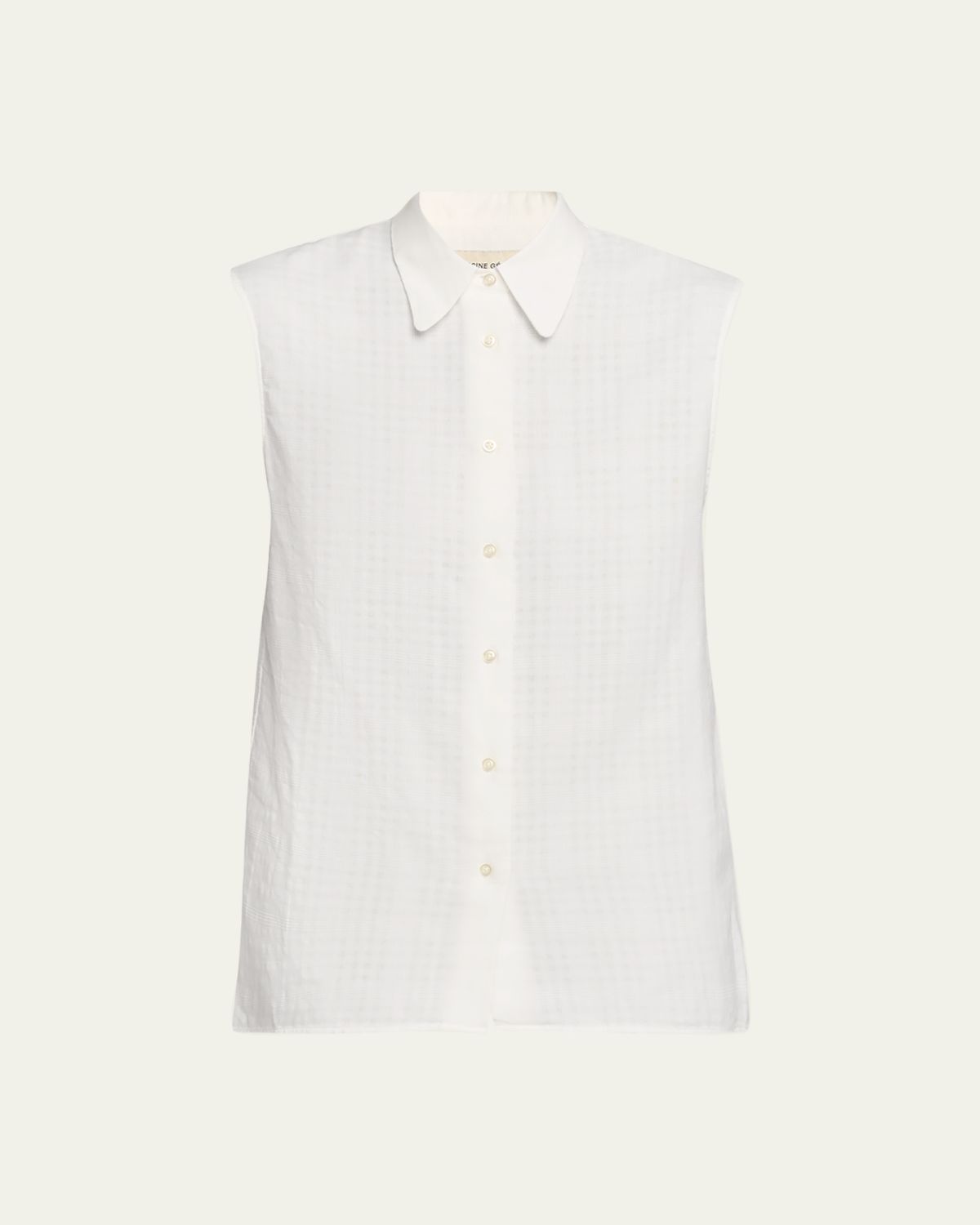 Officine Generale Iseult Sleeveless Japanese Cotton Shirt