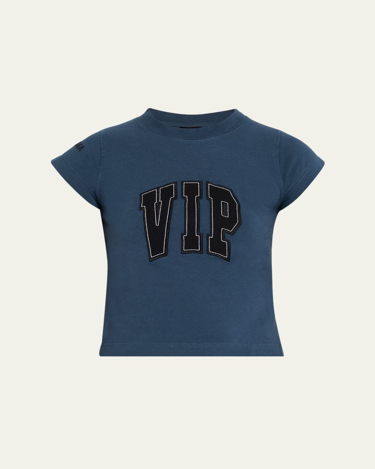 Balenciaga Shrunken Cap-Sleeve T-Shirt